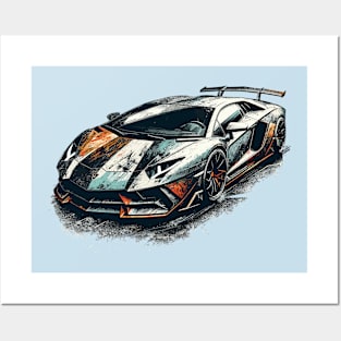 Lamborghini aventador Posters and Art